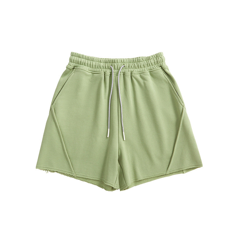 Summer Ladies Sportswear, Short Suit, Candy Color, Cotton, High Waist, Casual Wear
