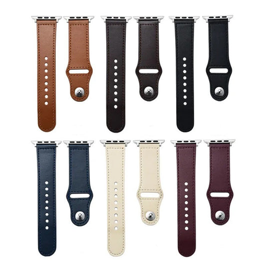 Compatible with Apple, Apple Watch123456Se Generation First Layer Leather Iwatch Watch Strap