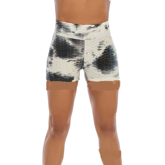 Carrying Ink Flower Slimming Breathable Sports Fitness Yoga Pants