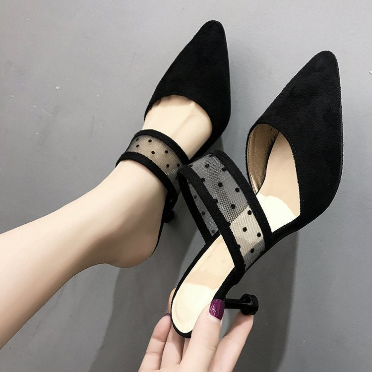 High Heeled Sandals And Thin Heeled Slippers