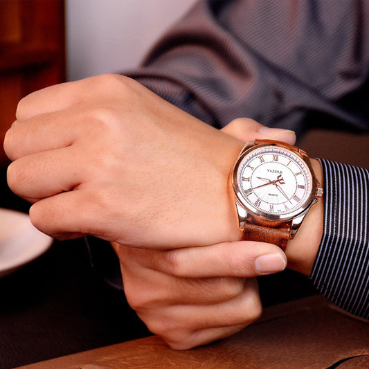 New Men's Watch Simple Watch Cross - Border