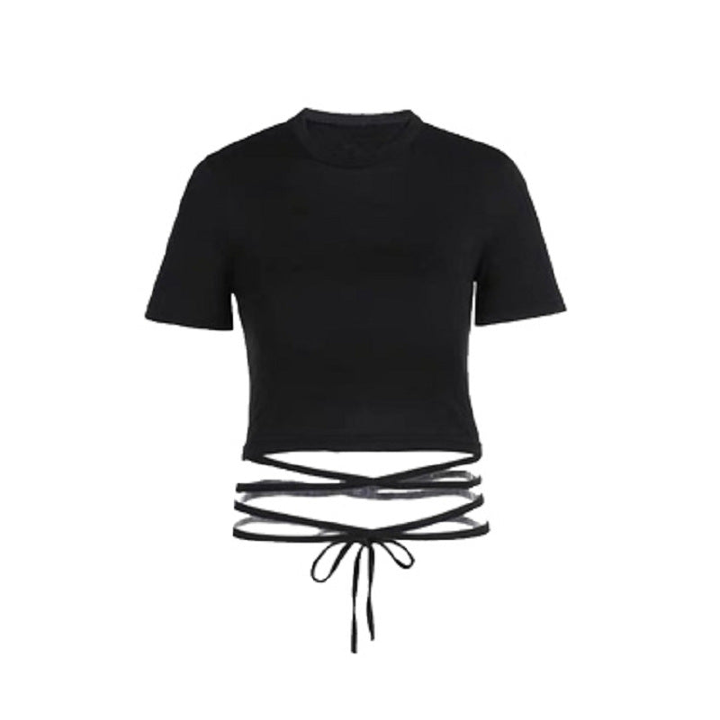 Trendy Hip Hop Ins High Waist Slim Sexy Jump Di Irregular Half-Length Suit Skirt