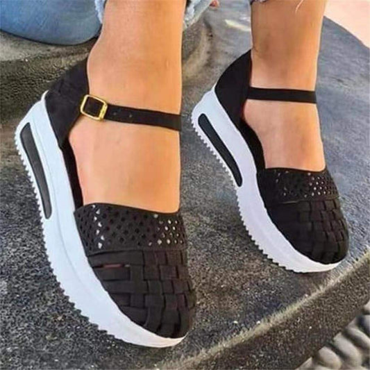 Sommer Nye Mode Sandaler Til Kvinder Med Tyk Bund Og Tåhætte