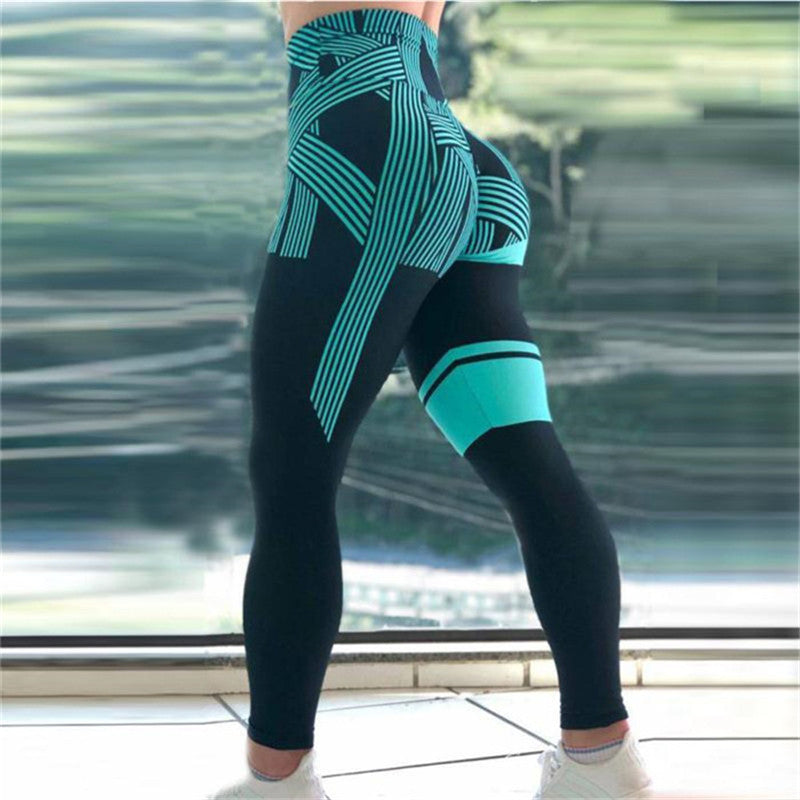 Chrysanthemum Digital Print Hip-lift Track Pants