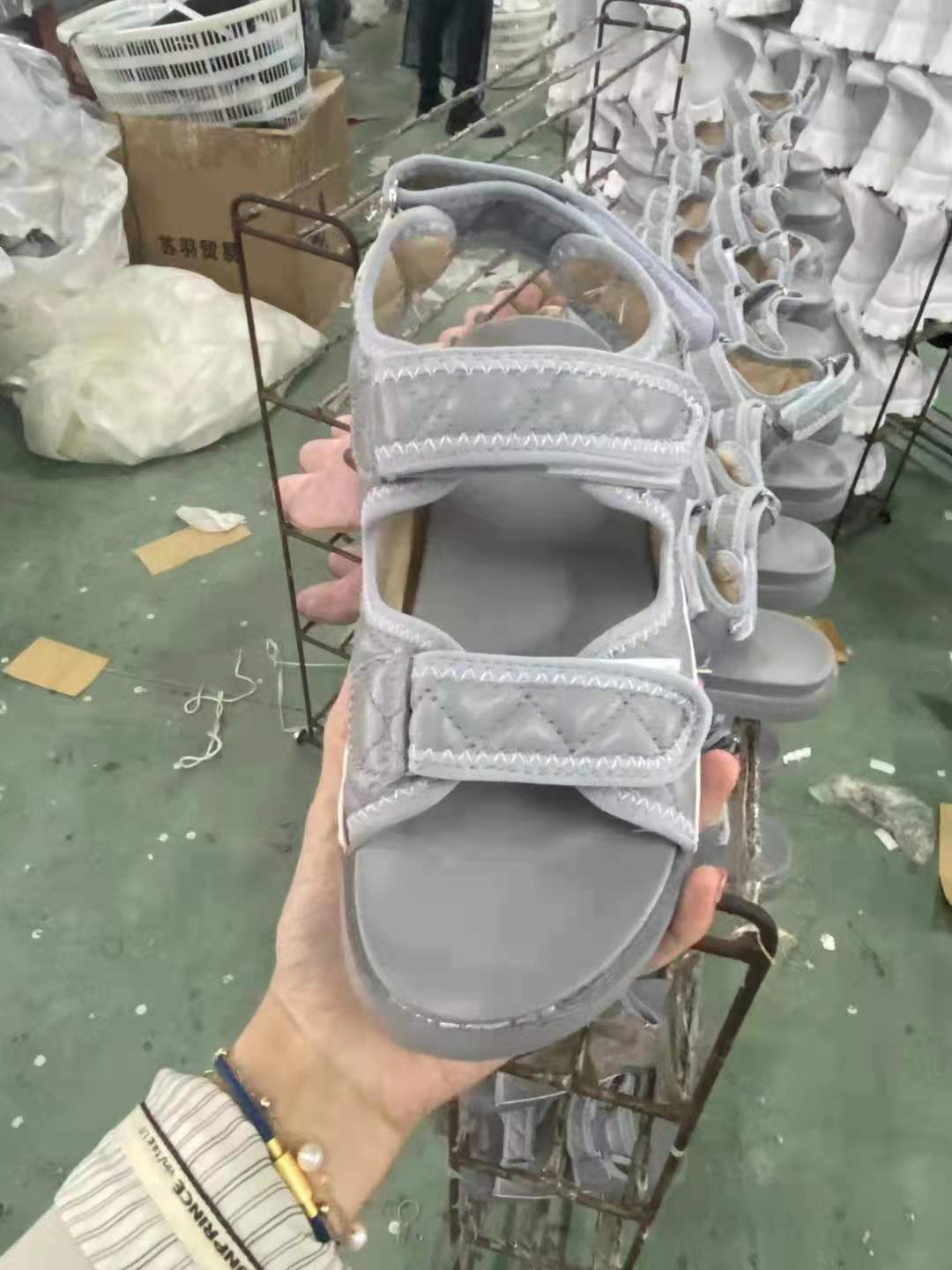 Casual Velcro Ladies Flat Sandals Roman Style