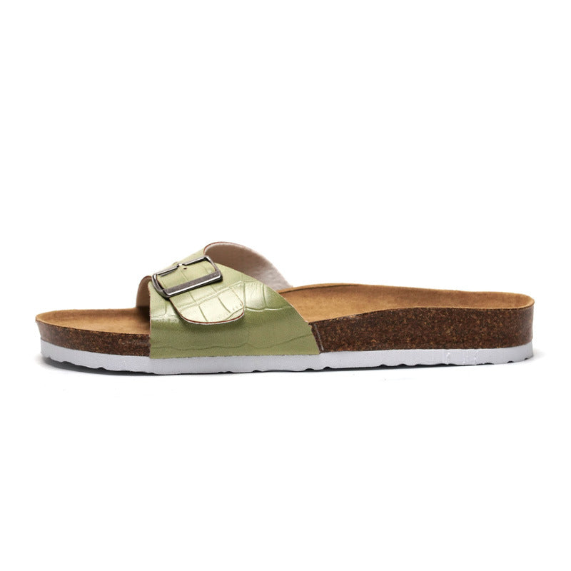 Ladies Cork Slippers Trendy Women's Sandals And Slippers Casual Girls Beach Shoes