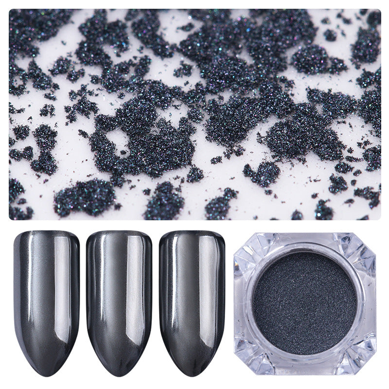 1g Diamond Bottled Pure Black Electroplating Powder Mirror Glitter