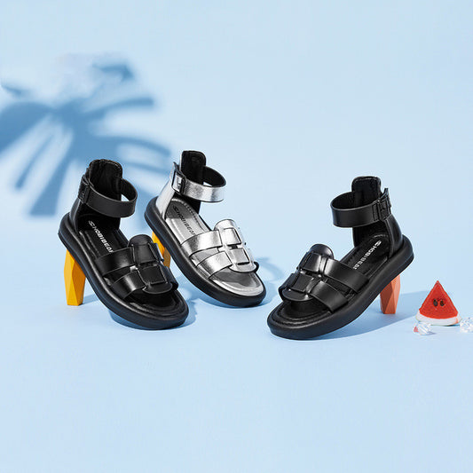 Children'S Sandals Breathable Fashion Children'S Shoes Korean Comfortable Girls Roman Shoes
