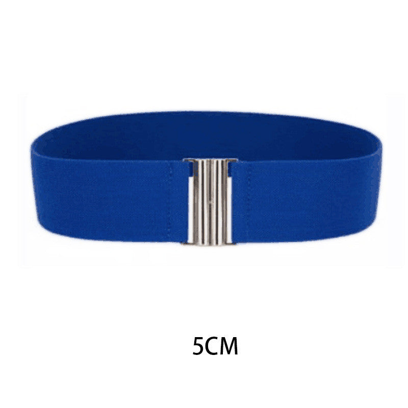 Women's Elastic Waistband Fashion Elastic Wide Belt