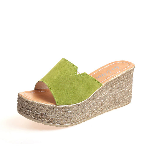 Slippers Women Summer New Style Korean Beach Shoes High Heels