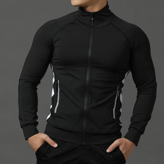Men's Stretch Quick-drying Breathable Long-sleeved Sports Running Training Suit