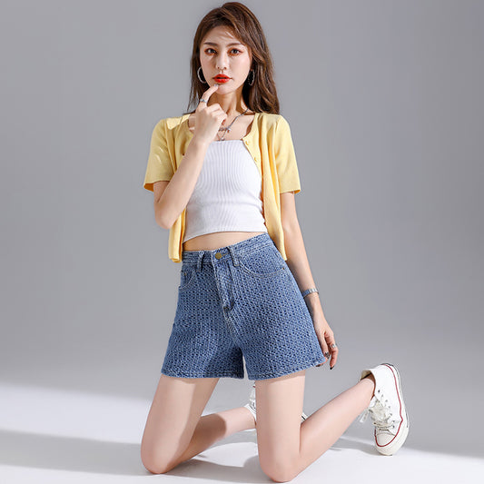Net Celebrity Burst Woven Jeans Women's Summer Dress New Korean Version