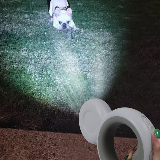 Automatic Pet Traction Rope With Lamp Trash Bag