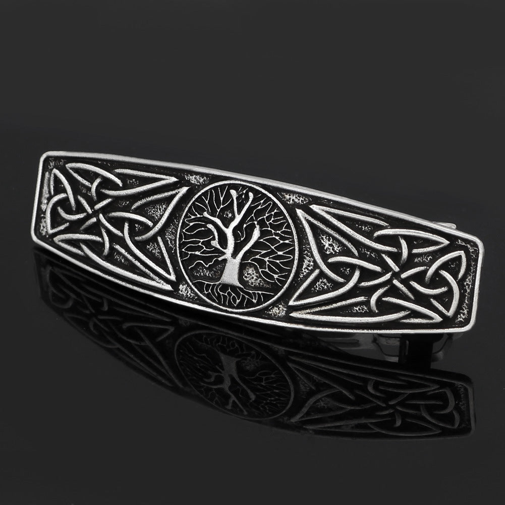 Nordic Viking Hairpin Tree Of Life Retro Classic