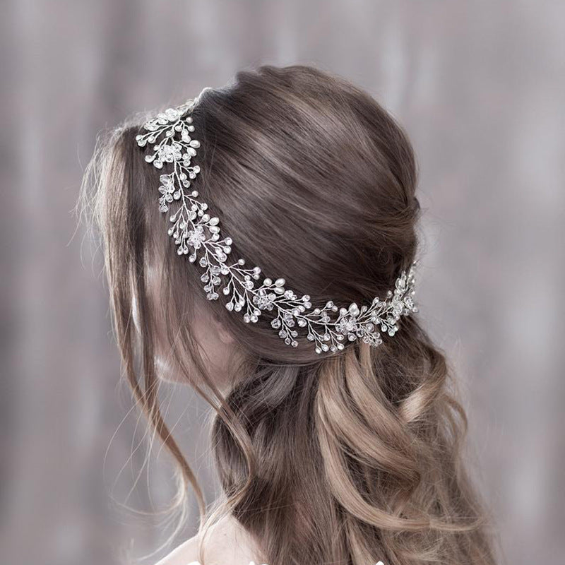 Gold And Silver Rhinestone Alloy Handmade Headwear