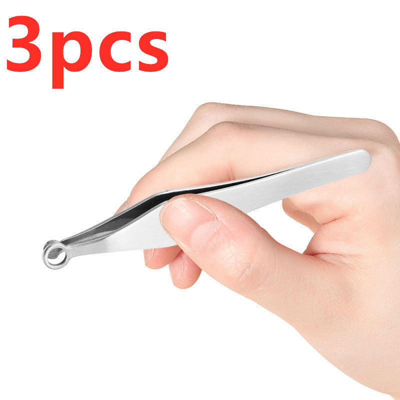 Spot New Eyebrow Trimming Nose Hair Scissors Stainless Steel Nose HairJacket Decoration Hair Beauty Tool One Drop