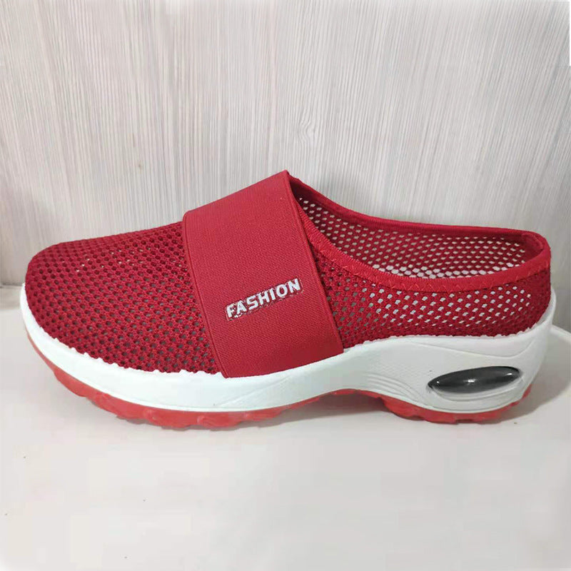 Breathable Mesh Half Support Women's Shoes Foreign Trade Fashion Casual Shoes