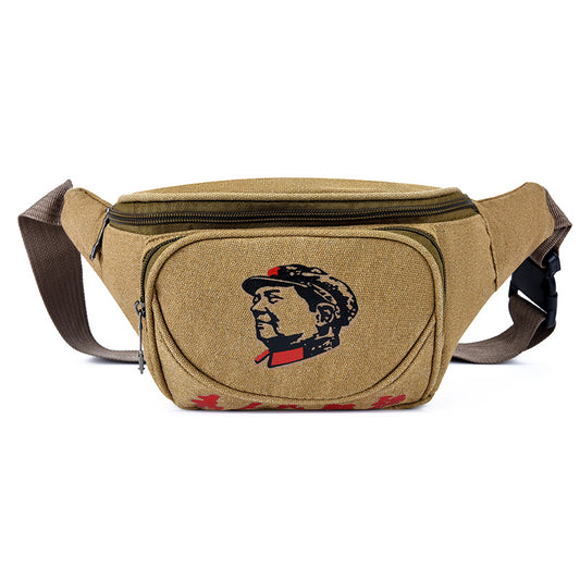Canvas Belt Bag New Simple And Strong Wear-resistant Cross-body Bag