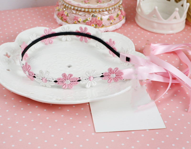 Braided Hair Band Korean Headdress Ribbon Jewelry Set Hair
