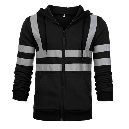 Reflective Strip Sanitation Work Clothes Hoodie