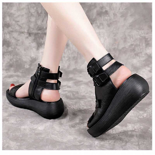 Roman Shoes Soft Sole Casual Platform Shoes