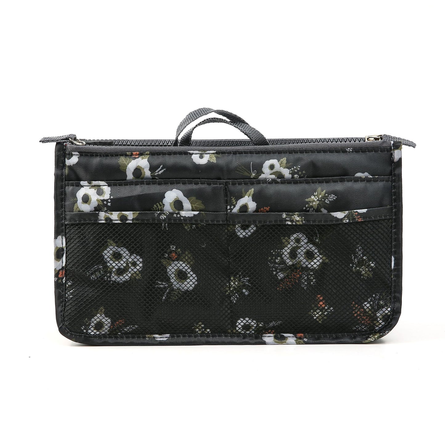Flamingo Wash Cosmetic Bag Portable Double Zipper Bag Middle Bag