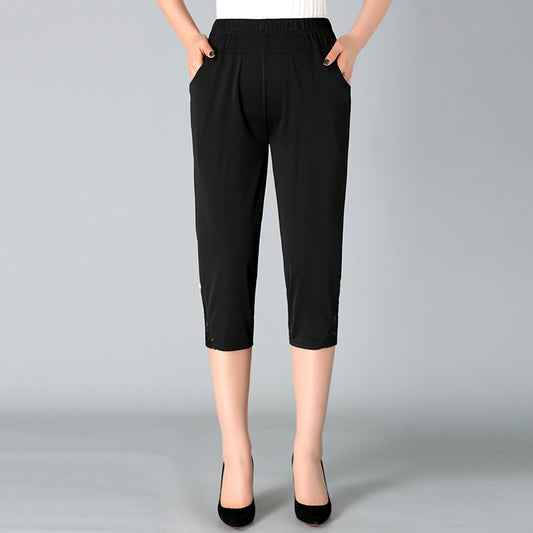 Shorts High Waist Thin Stretch Thin Section