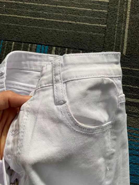 Breasted Casual Solid Color Jeans Shorts Hot Pants