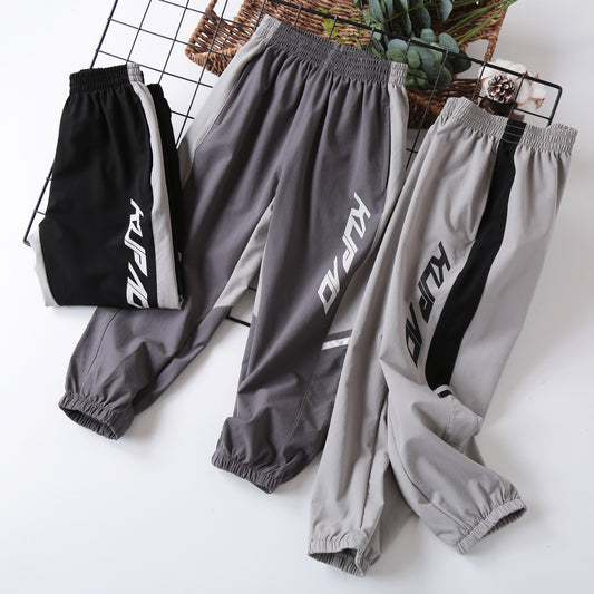 Drengebukser forår og sommer tynde Zhongda børns koreanske sammensætning Leggings hurtigtørrende børns anti-myg bukser
