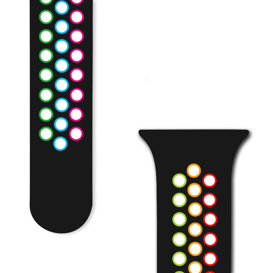 Two-tone Porous And Breathable Silicone Strap