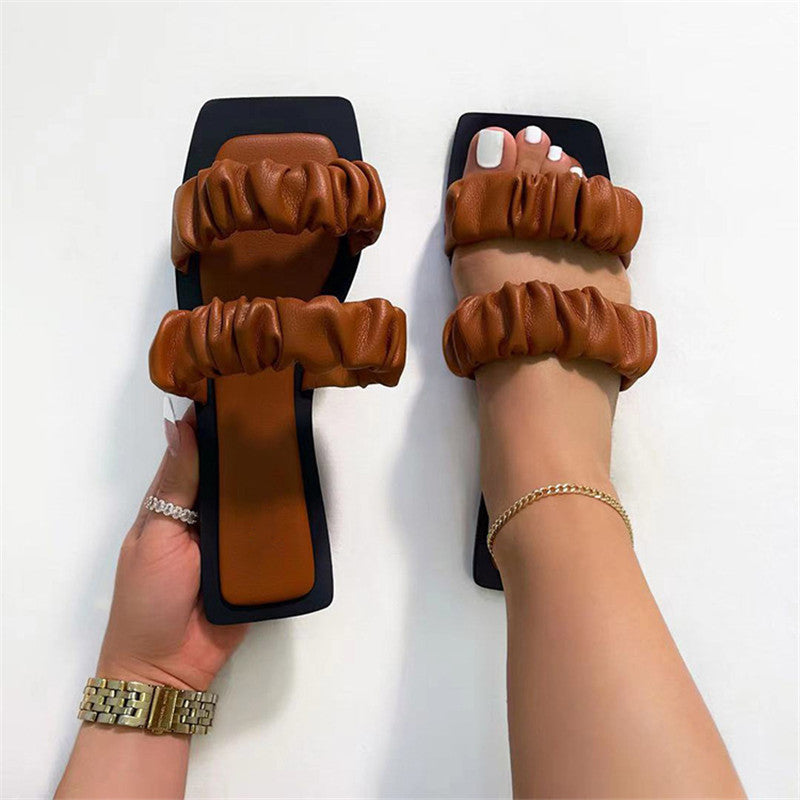 European And American Women's New Style Flat Sandals