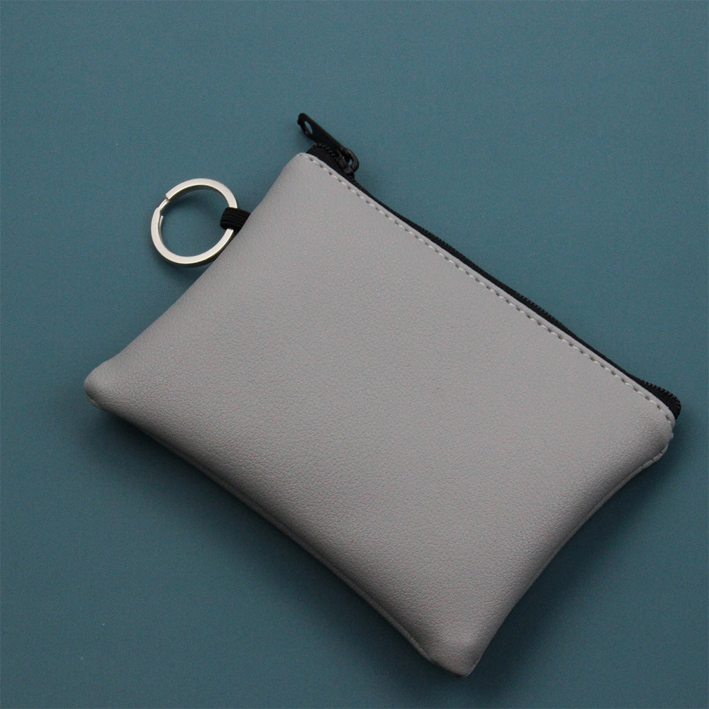 Leather Coin Purse Zipper Pouch