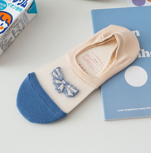 New Style Boat Socks Female Japanese Shallow Mouth Transparent Trend Love Invisible Socks