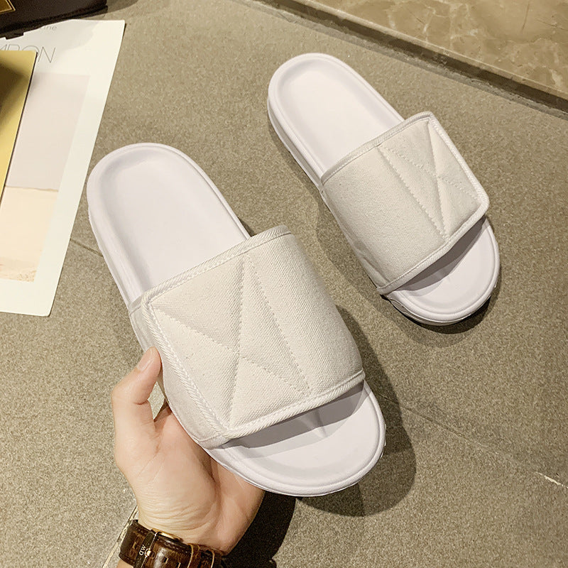 Adjustable Couple Slippers, Men's Trendy Summer Outdoor Wear New Beach Platform Fashion Sandals And Slippers