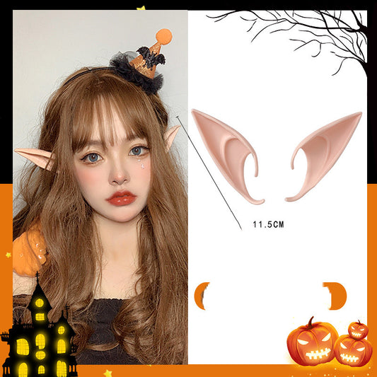 Christmas Elf Ear Head Ornaments Prom Makeup Props Cos Hairpin Dress Up Adult Cute Funny Hairpin