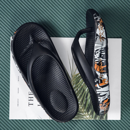 Summer Couple Flip-flops Fashion Casual Sandals Soft And Comfortable Indoor And Outdoor