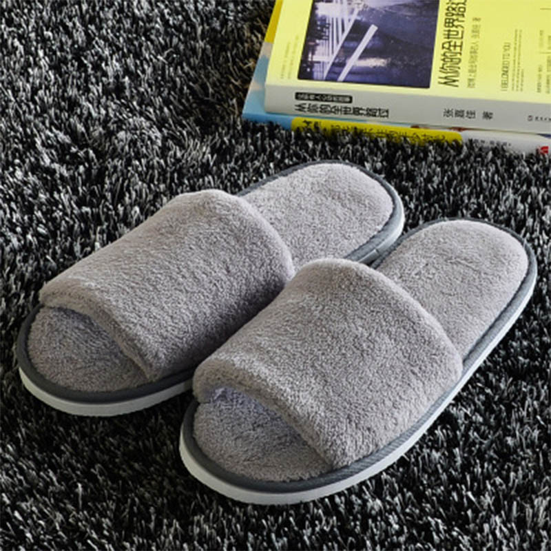 Hotel Slippers Thick-soled Cotton Mop Half-pack Bedroom