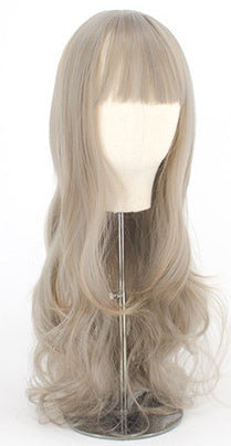 Curly Hair Big Wave Thin Air Bangs Full Headgear