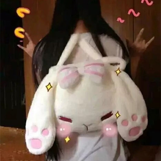 Kaninhoved Japansk Blød Pige Taske Bog Pige Sød Skuldertaske Lolita Børne Rygsæk Plys
