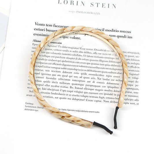 Spring And Summer New Style Headband Color Resin Chain Headband Hairpin Foreign Trade Original Single Chain Headband