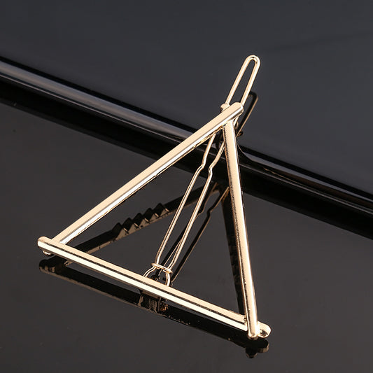 Fashion Metal Love Heart Hair Clip Elegant Star Round Barrette for Women Girls Sweet Hairpins Barrettes Hair Accessories