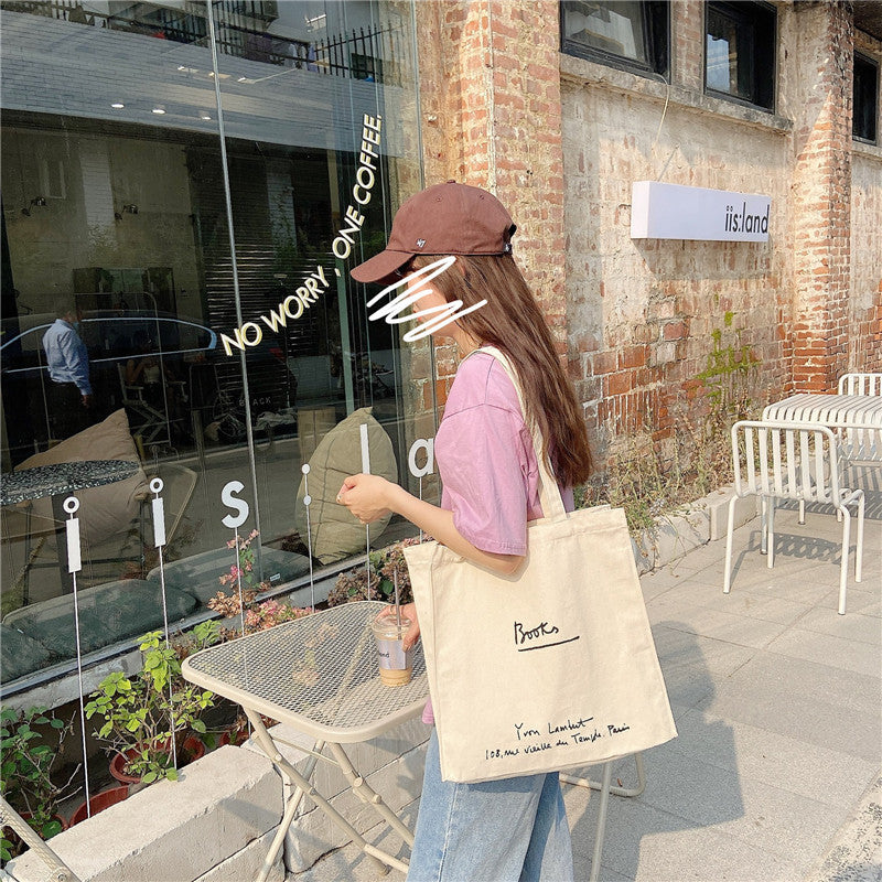 Single-Shoulder Dual-Use Large Capacity Canvas Bag