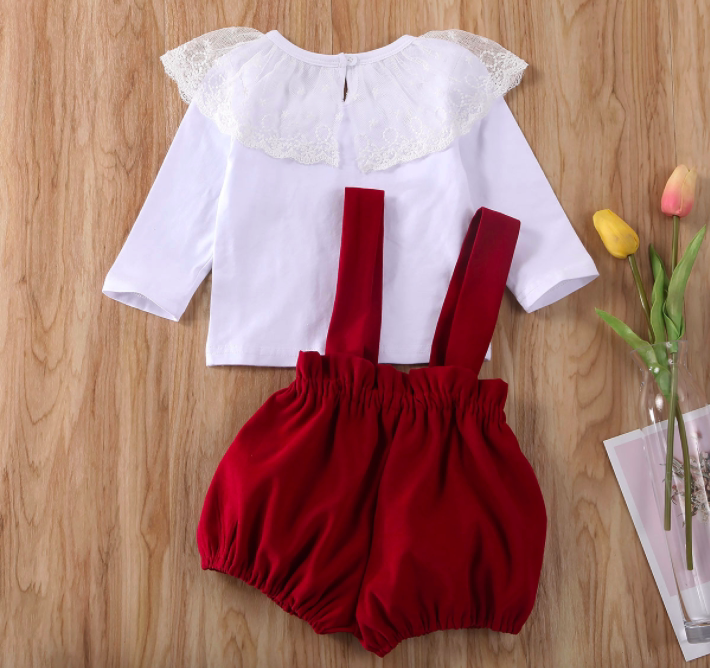 Infant Girl Outfits Long Sleeve Ruffle Long Pants