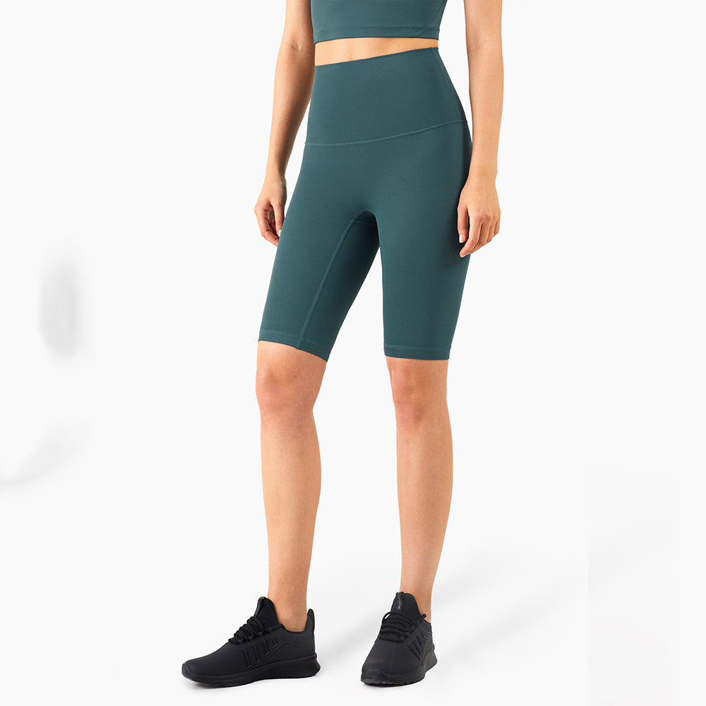 New Color High Waist Peach Hip Sports Fitness Shorts Women