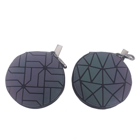 Fashion All-match Geometric Rhombus Luminous Mini Bag