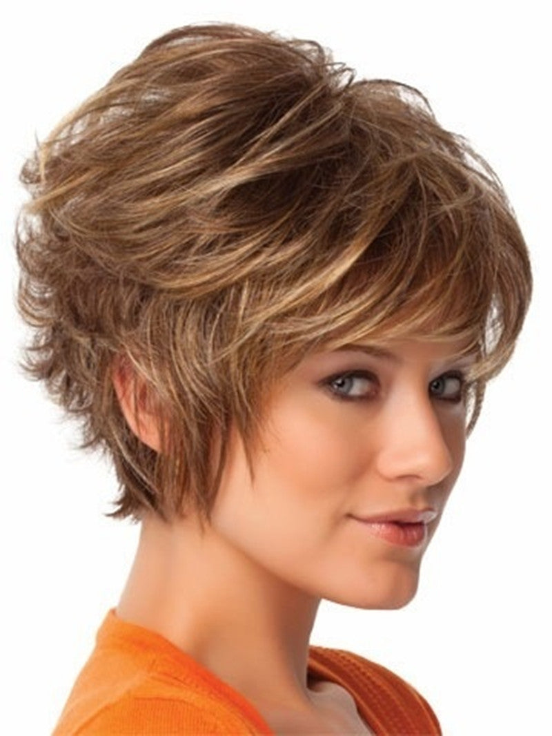 Wig Female Short Curly Hair Short Hair Lady Fluffy Natural