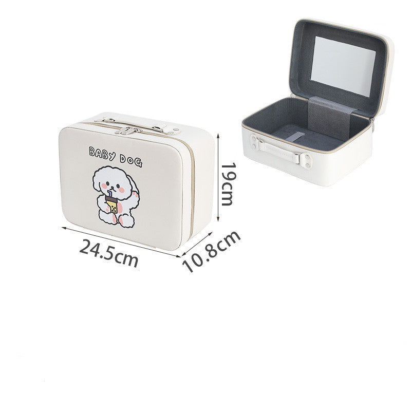 Cute Large-capacity Cosmetic Bag, Extra-large Portable High-end Storage Box