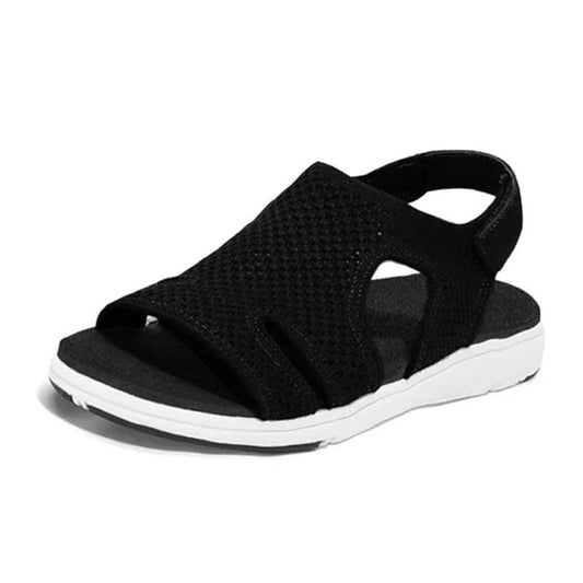 Nye bløde og komfortable damesandaler, åndbar overdel i mesh, justerbar krydsrem, sandaler
