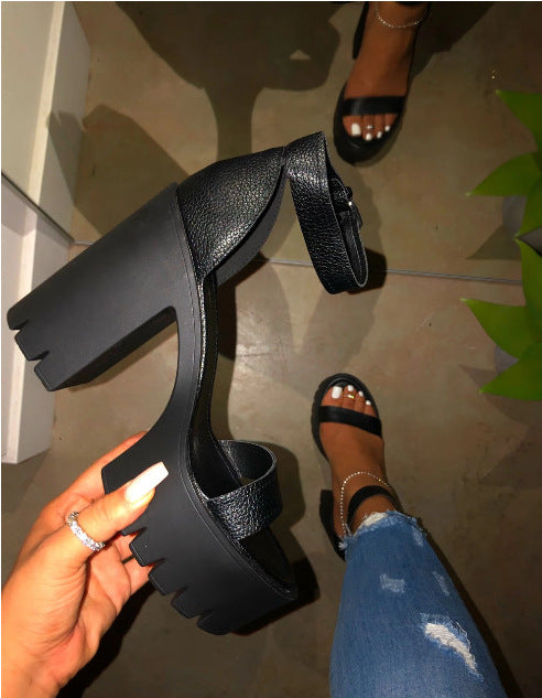 Women's Shoes Summer High Heels Fashion Large Size Sandals