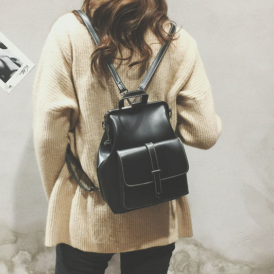 Simple Korean Casual Retro Backpack
